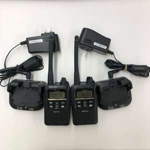 2台セット アイコム IC-DPR3 バッテリー 充電器付 登録局 3R トランシーバー 無線機 廃局済 ICOM[8140]