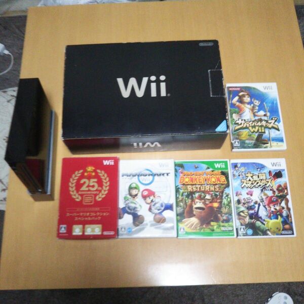 Nintendo wii 本体、ソフトセット!