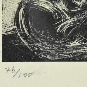 畢加索 人物版画 パブロ・ピカソ 直筆サイン 銅版画 額装 証明書 76/100の画像8
