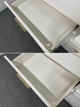 ニトリ/NITORI キッチンボード ソレル 幅100 ホワイト レンジボード カップボード 食器棚 中古家具 店頭引取歓迎 R8302_画像7
