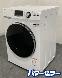 ドラム式 全自動洗濯機 左開き AQW-F8N（W） （ホワイト）