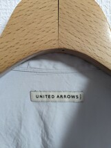 未使用品　UNITED ARROWS　ユナイテッドアローズ　シャツ　バンドカラー　プルオーバー　スビンコットン　グレー_画像3