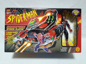  нестандартный возможно игрушка biz1998 год Человек-паук Scorpion Spider потертость year SCORPION SPIDER-SLAYER SPIDER-MAN TOYBIZ Avengers 