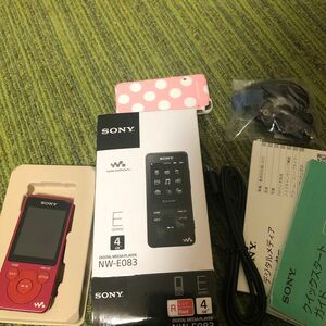 SONY NW-E083 レッド4GBです！