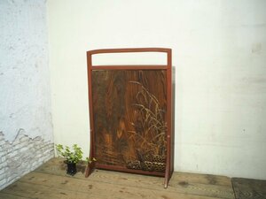 taF0420*H114cm×W75,5cm* ретро тест ... старый из дерева разделительный экран * перегородка перегородка старый дом в японском стиле мир . античный мир современный N.4