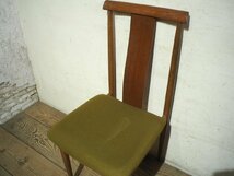 タI0720◆北欧デザインの古い木製チェア◆椅子 イス ダイニング カフェ アトリエ インテリア ビンテージL笹1_画像2