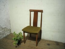 タI0720◆北欧デザインの古い木製チェア◆椅子 イス ダイニング カフェ アトリエ インテリア ビンテージL笹1_画像1