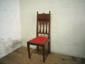 taN0843*③ England antique * Classic . design. high-back chair * Britain chair chair Cafe restaurant store furniture oak material M.