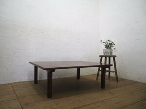 taP0465* tabletop W90cm×D77,5cm* zelkova. one sheets board * taste ... exist old wooden low table * zelkova low table low dining table exhibition pcs retro antique M.4