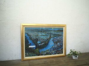 Art hand Auction TaQ0756◆H81, 5cm x W107cm ◆ Acrylic included ◆ Large wooden frame with classic design ◆ Art frame Oil painting Watercolor painting Landscape painting Painting Retro L Sasa 1, Art Supplies, Picture Frame, Oil painting frame