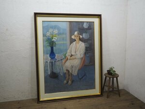 Art hand Auction Tag F0856 ◆ H156cm x W123cm ◆ Extra large size ◆ Large wooden frame with acrylic ◆ Art frame Art supplies Painting Oil painting Retro Vintage N (YaD), Art Supplies, Picture Frame, others