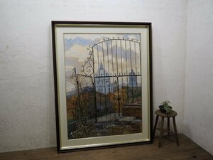 Art hand Auction Tag F0857 ◆ H156, 5cm×W122, 5cm◆Extra large size◆Large wooden frame with acrylic◆Art frame Art supplies Painting Oil painting Retro Vintage N (YaD) Lower, furniture, Japan, others