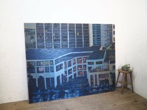 Art hand Auction Ta J0276 ◆ ⑥ H130, 5cm x W162cm ◆ Large size ◆ Beautiful cityscape landscape painting ◆ Wooden frame Art Oil painting Object Interior Atelier Nshita, Painting, Oil painting, others