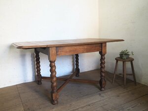 ta load J0788* maximum W147,5cm×D91cm* Britain antique * oak material. large wooden do lorry f table *. length type desk England Europe R(yaD).