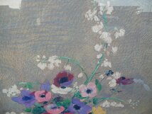 Odilon Redonオディロン・ルドン「花瓶の花」複製画 額装　(^00XE15A_画像4