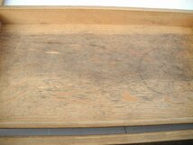 和菓子屋さんの木箱　５段重ね　蓋１枚あり／昭和レトロ　ばんじゅう 番重 木箱　餅箱　麺箱　　(^00XE15A_画像7