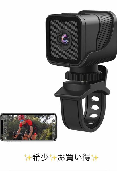 アクションカメラ WIFI アクセサリ付き ミニカメラ 生活防水 HD画質 小型ビデオカメラ かんたん動画・画像記録 長時間録画 
