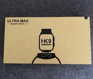 【1円】最新型 新品 スマートウォッチ HK9 ULTRA MAX ゴールド 2.19インチ 健康管理 音楽 スポーツ 防水 血中酸素 Android iPhone対応