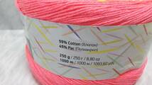 輸入　毛糸　Yarn Art　ヤーンアート　Flowers Vivid　アクリル45％　コットン55％　250g×1個　1000ｍ　カラー505　トルコ　海外_画像5