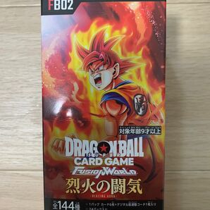 ドラゴンボール　スーパーカードゲーム 烈火の闘気 1BOX 新品未開封　テープ付き フュージョンワールド