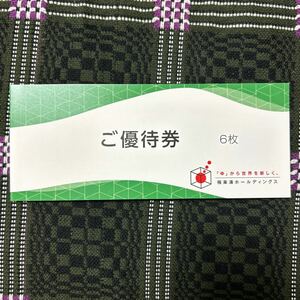 極楽湯ホールディングス株主優待 優待券6枚/フェイスタオル引換券 〜2024/11/30