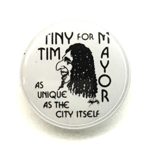 缶バッジ 25mm Tiny Tim タイニィーティム 奇人 ウクレレ フランクザッパTINY TIM