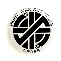 25mm 2個セット 缶バッジ CRASS 反戦 ANTI-WAR Fight War Not War crust punk Hardcore punk_画像3