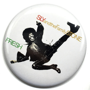 デカ缶バッジ 58mm SLY & The Family Stone Flesh! スライ&ザ・ファミリーストーン Funk Soul