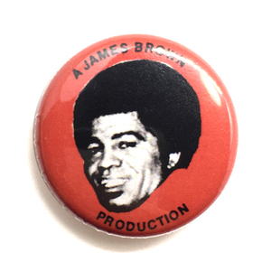 25mm 缶バッジ James Brown Production ジェームスブラウン Funk Soul