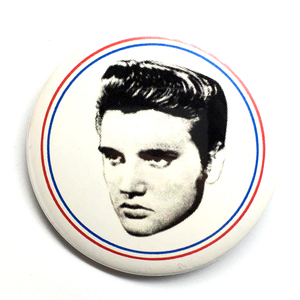 デカ缶バッジ 5.8cm Elvis Presley エルビスプレスリー rock ’n’ roll Sun Records Garage Punk ガレージパンク