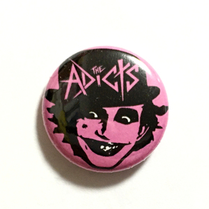 25mm 缶バッジ The Adicts アディクツ 80's Hardcore Noise Power Pop Garage Punk New Wave Oi Skins