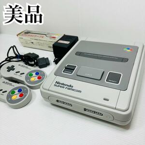 美品 スーパーファミコン 本体 スーファミ ニンテンドー 任天堂 SUPER FAMICON ハード NINTENDO ACアダプター コントローラー