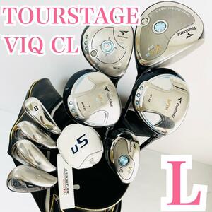 レディース TOURSTAGE VIQ CL 本格 ゴルフセット やさしい ツアーステージ 女性用 入門 簡単 かわいい DUMLOP ダンロップ クラブ アイアン