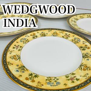 WEDGWOOD INDIA プレート 5枚 お皿 陶器 洋食器 陶磁器 英国 ウェッジウッド インディア ヴィンテージ アンティーク レトロ インテリア