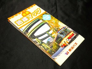  newest version *2024 year 4 month version *[( Shizuoka prefecture ) Tokai bus all roadbed line map ]2024 year 4 month version / see opening both sides color printing 1 sheets type / bus route map 