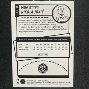 panini NBAカード 75周年 ニコラヨキッチ ／75 Green パラレル MVPの画像2