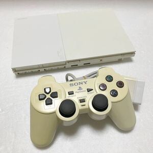 PlayStation２ SCPH-90000 セラミックホワイト 薄型 プレイステーション2 SONY コントローラー SCPH-10010 DUALSHOCK2 ジャンク品