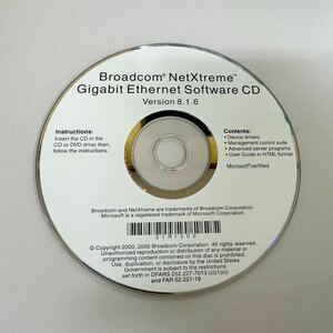 *現状品★Broadcom NetXtreme Gigabit Ethernet Software CD Version 8.1.6