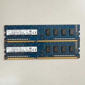 * SK-Hynix 4GB (2GB 2枚組) PC3-12800U DDR3-1600 240pin non-ECC Unbuffered DIMM 1Rx8 1.5Vの画像1