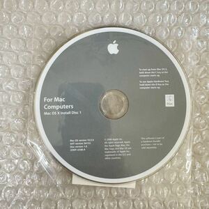 *Mac computers用 mac OS X Install Disc 1 mac os version 10.5.4@ Apple 2008年の製品