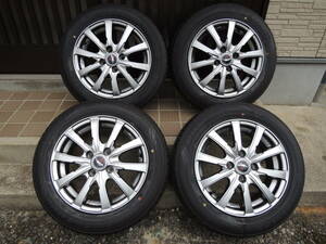 新車外しDLエナセーブEC300+★165/65R14＆社外ホイール14X5.5J★タンクルーミートールジャスティーなど★４本セット在庫処分！　