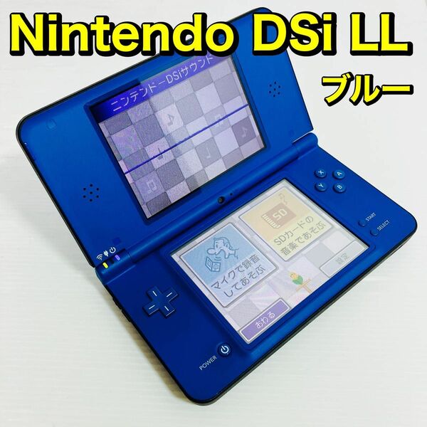 Nintendo ニンテンドー DSi LL ブルー 任天堂 生産終了 充電器別 動作良好 名作多数