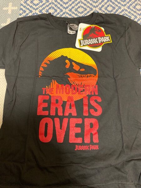 新品 ジュラシックパーク JurassicPark キッズ Tシャツ 半袖 120 130 ブラック 半袖Tシャツ