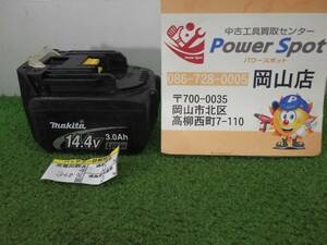 寿命3/4★マキタ バッテリー 14.4V 3.0Ah BL1430 充電回数348回 電動工具 現状お渡し 中古品 240514