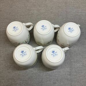 送料無料【N①1581】未使用NARUMI アソートマグカップ 花柄 ナルミ ティーカップ の画像3