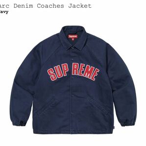 2024SS Supreme Arc Denim Coaches Jacket シュプリーム デニム コーチ ジャケット 新品未使用 Mサイズ ネイビー navyの画像1