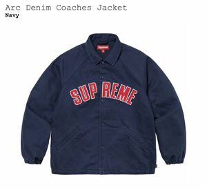 2024SS Supreme Arc Denim Coaches Jacket シュプリーム デニム コーチ ジャケット 新品未使用 Mサイズ ネイビー navy