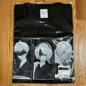 NieR：Automata×極楽湯コラボ　Tシャツ　Sサイズ　　　ニーアオートマタ 極楽湯デ超回復セヨ ヨルハ二号B型 ヨルハ九号S型 ヨルハA型二号