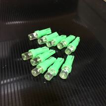 T5 LED グリーン　緑　10個　10球セット　すり鉢　拡散_画像1