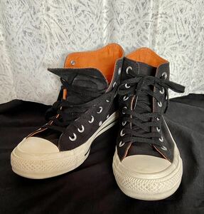 CONVERSE コンバース スニーカー HI 24㎝ 黒×オレンジ